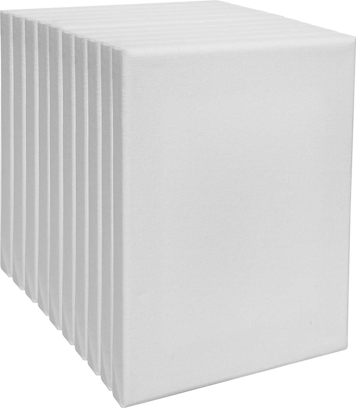 Colorations Malen Leinwand Set - weiß 30 x 40 cm, 10 Stück malen 6040337