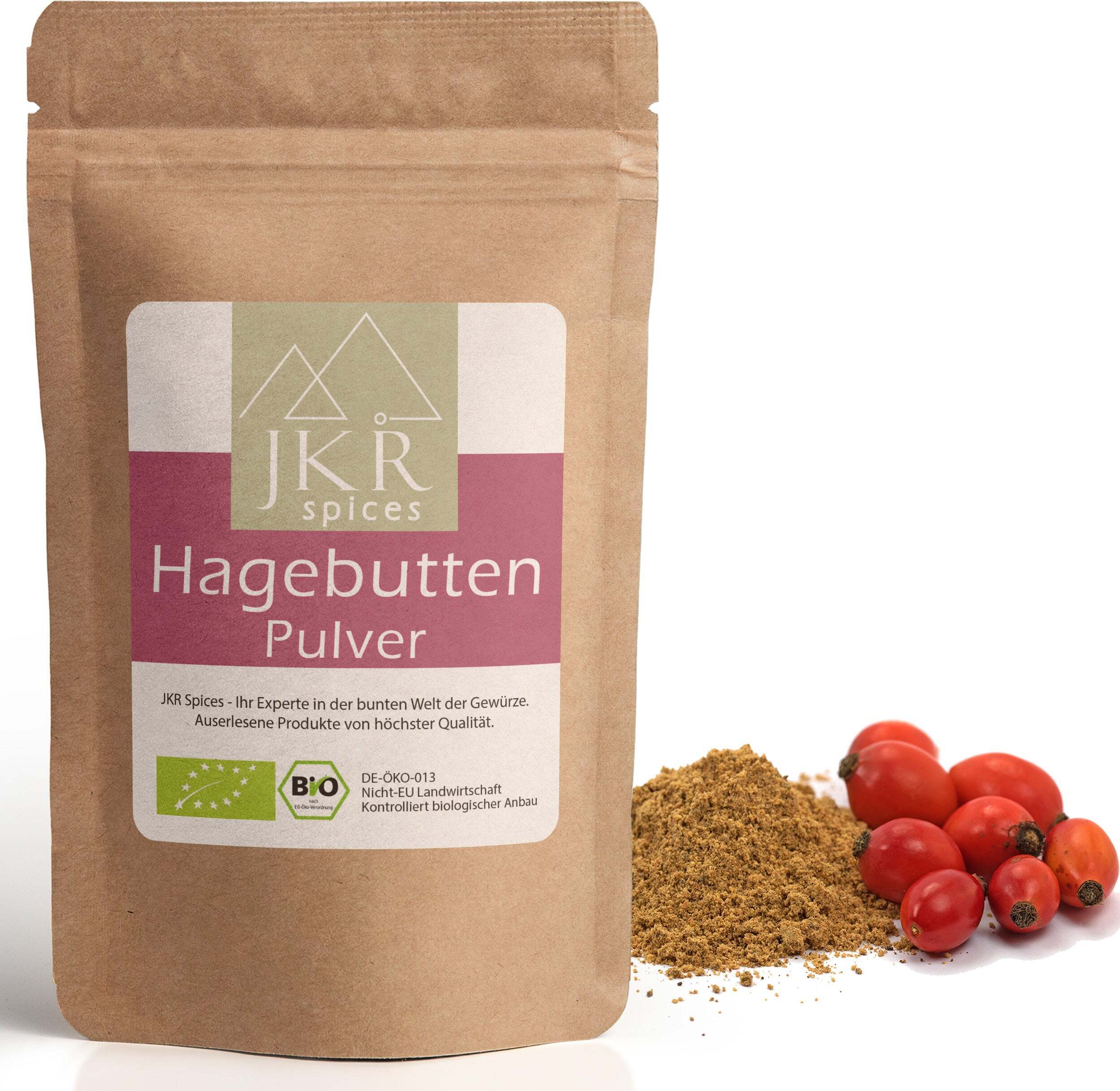 JKR Spices Hagebutten Pulver 250g JKR-Bio-Hagebutten-Pulver-250g