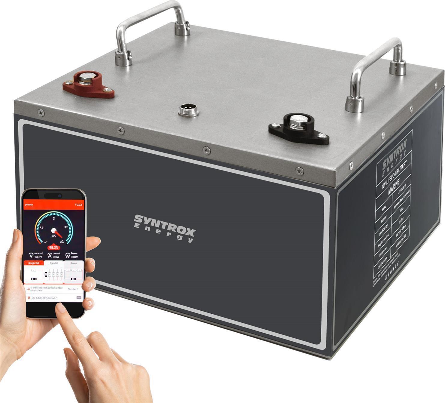12V LiFePO4 Akku BMS + Bluetooth + Displej / Podsedák Podsedák 12V 150Ah s Bluetooth Nein