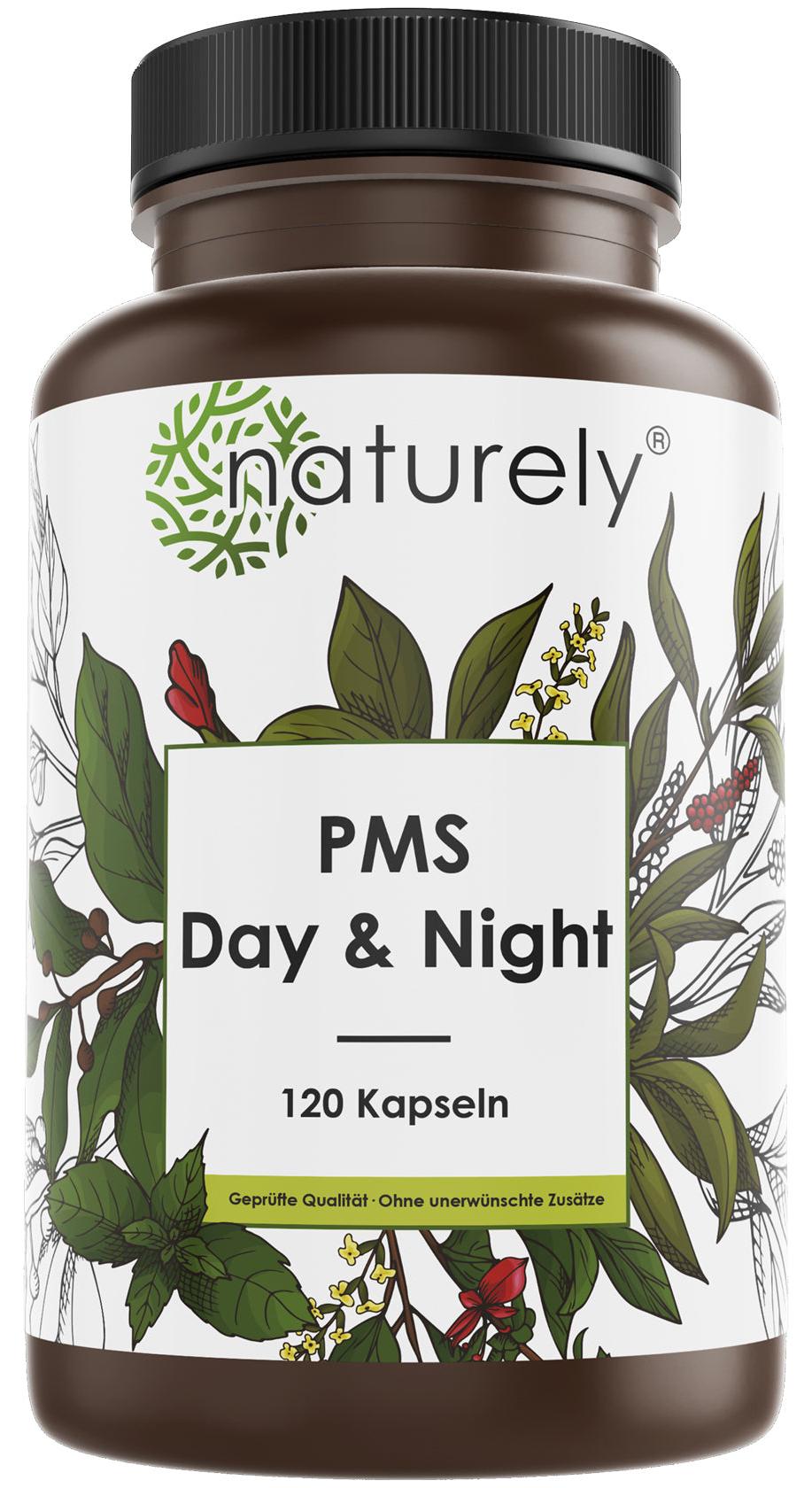 Arigato Distribution GmbH PMS Hormon Balance (120 Kapseln) - Day & Night Komplex u.a. Mönchspfeffer + Vitamin B6 - Hormonella
