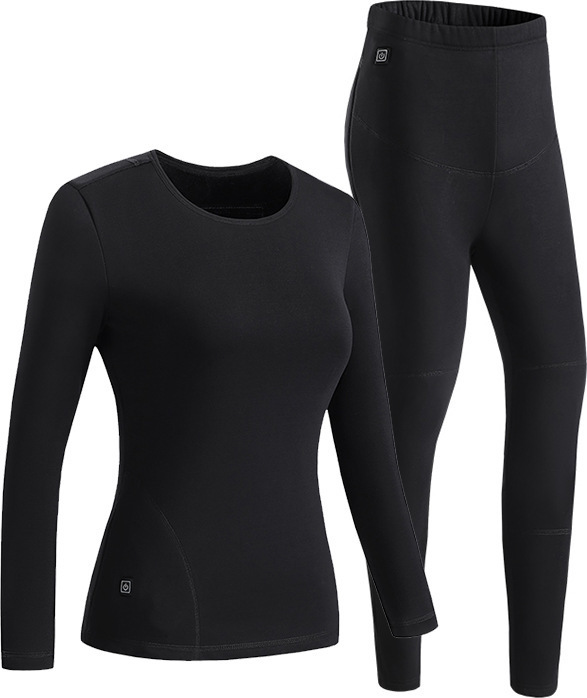 INF Beheiztes Baselayer-Set für Damen Schwarz M 347061