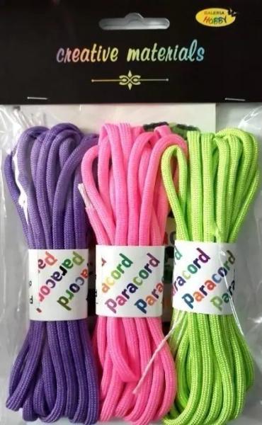 Paracord-Set, 2,8 m, 3 Farben – Galeria Hobby
