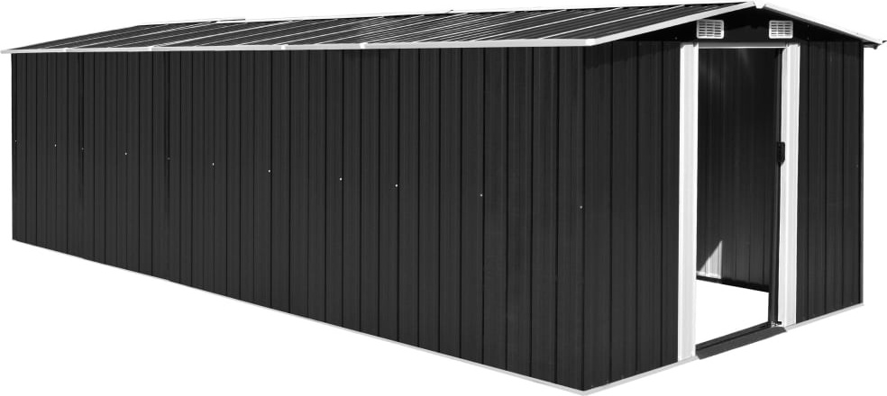 Prolenta Premium - Prístrešok 257x580x181 cm kovový antracitovo sivá farba