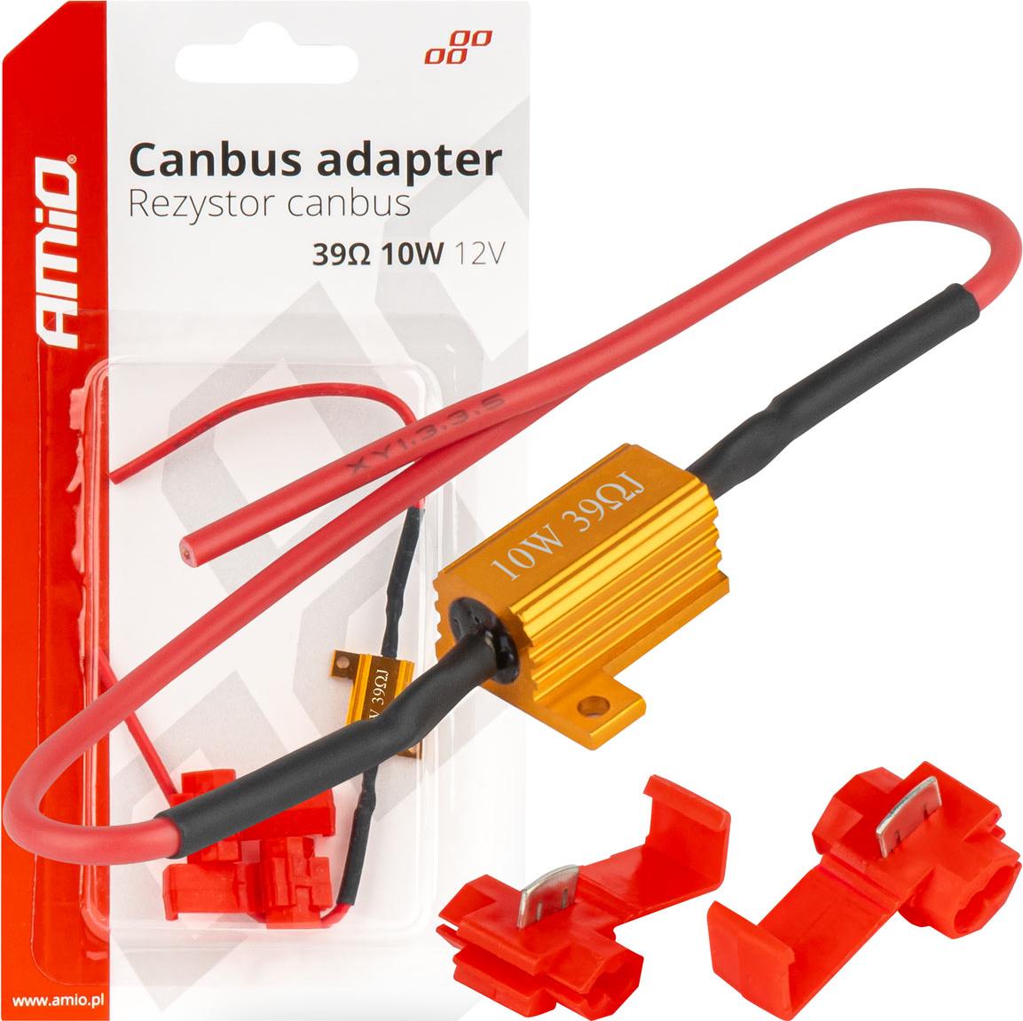 CANBUS LED Widerstand 39 10W zur Fehlerfreibeseitigung AMIO-04091