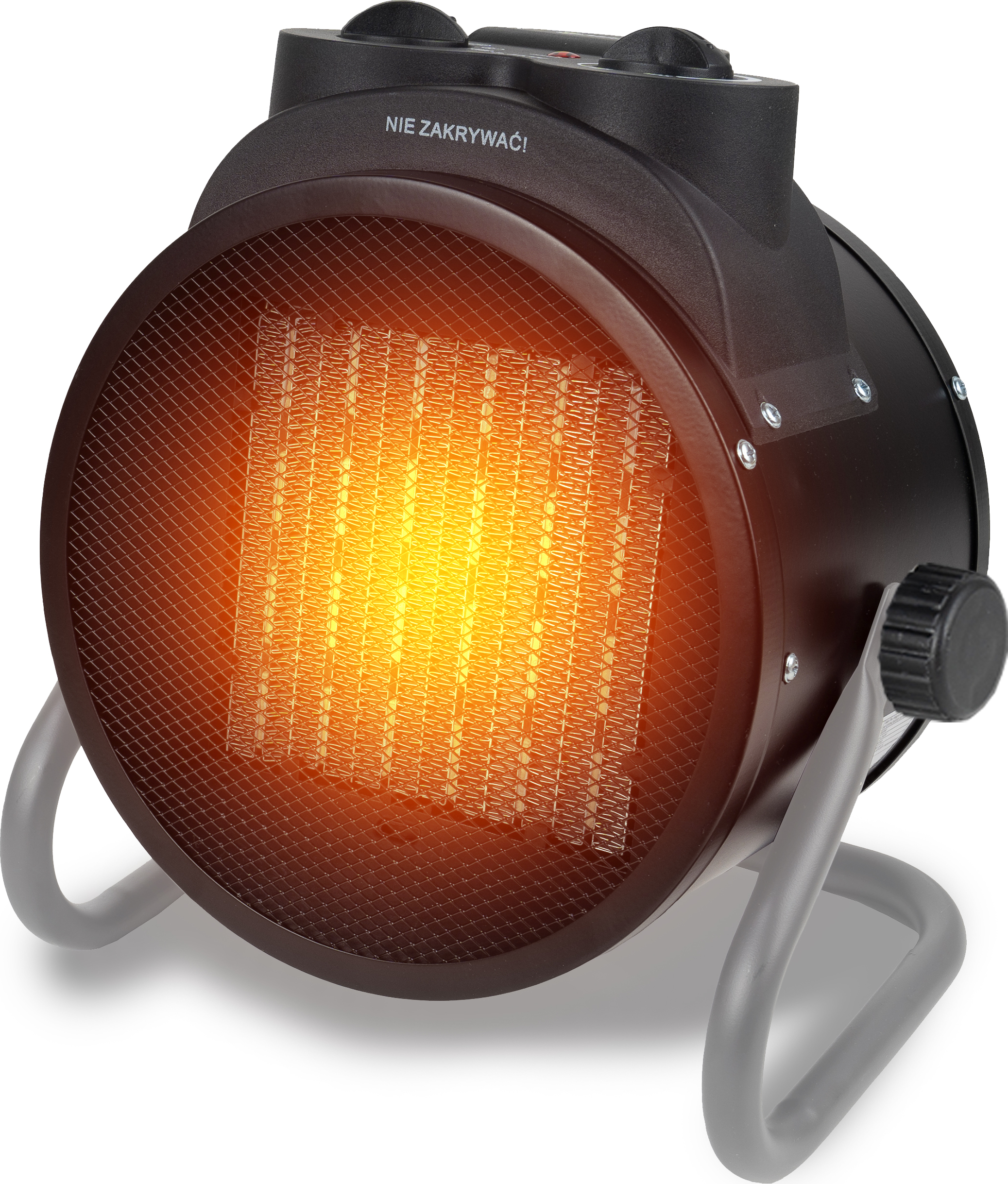 Heizlüfter mit Thermostat MalTec INFERNO4000 2kW Keramik mobiler Elektro Heizstrahler energiesparend für Büro Haus Werkstatt Wohnwagen Camping Garage
