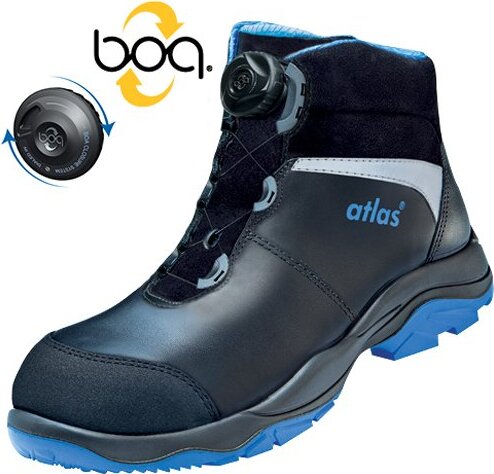 Atlas Sicherheitsschuh SL 9845 XP BOA ESD S3 – Knöchelhoch, Weite 12, Größe 43, Wasserdicht