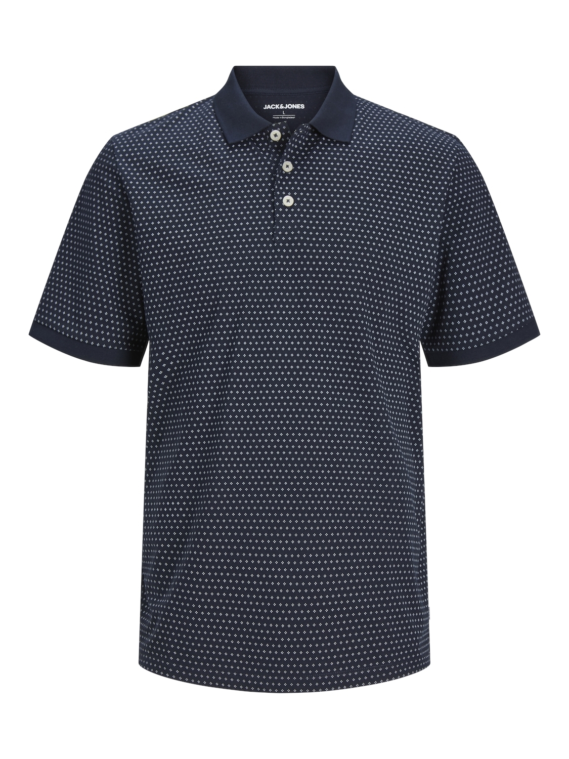 Jack & Jones Jack&Jones JJLUIS AOP POLO SS Navy Blazer L