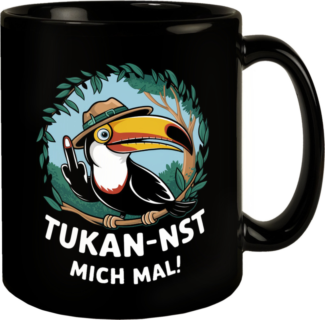 speecheese Tukan-nst mich mal Tasse mit Tukan im Dschungel
