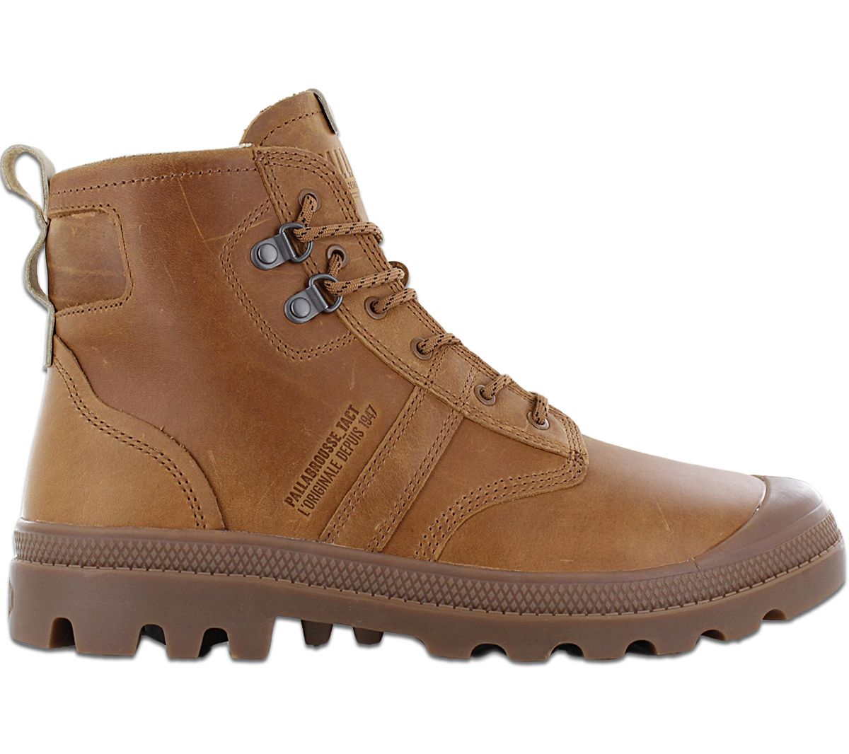 PALLADIUM PallaBrousse Tact Leather - pánske kožené topánky Leather Brown 08837-275-M , veľkosť: EU 45 UK 10.5
