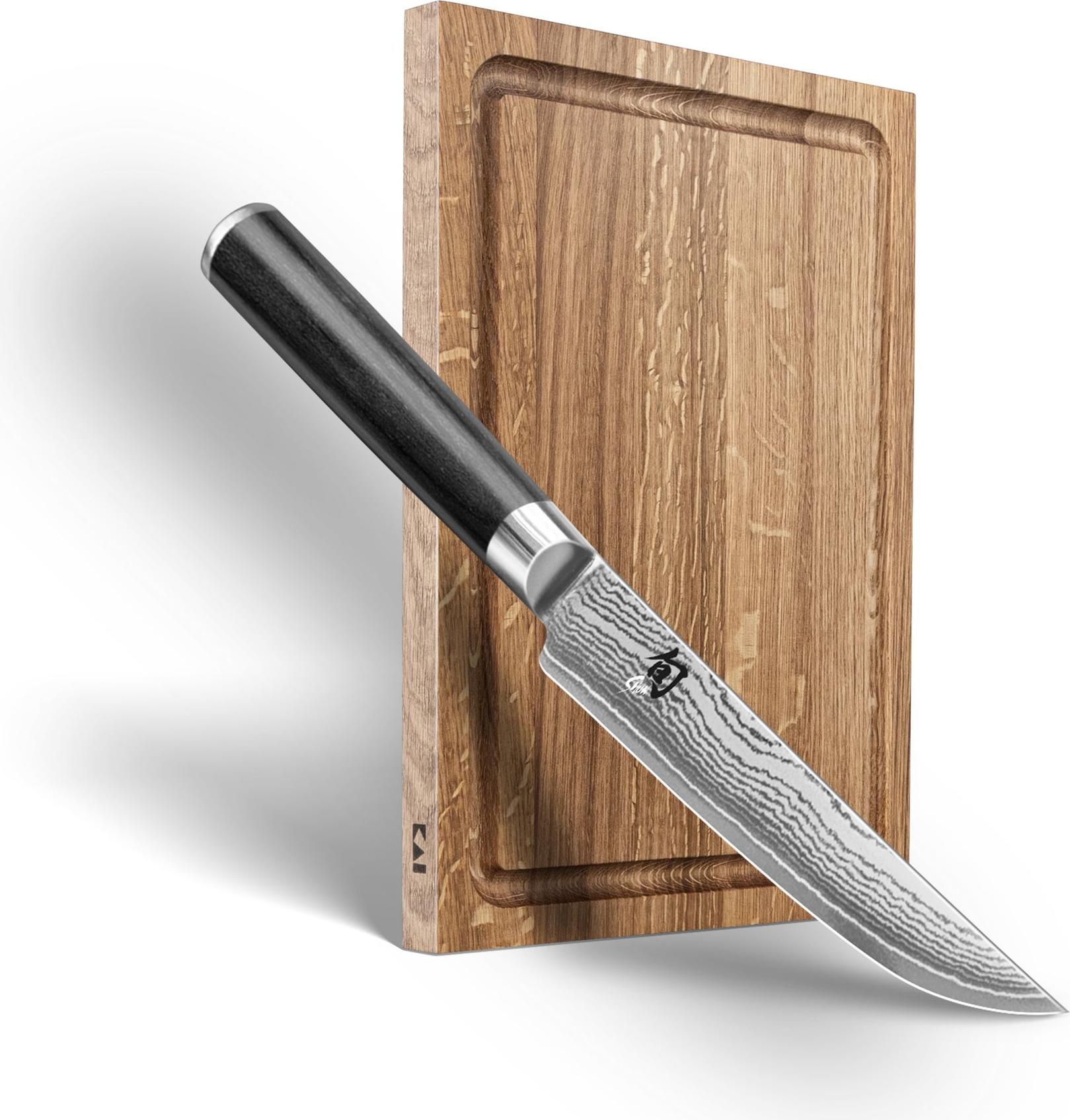 Kai Europe GmbH KAI Shun Steakmesser Set - Steakmesser + Schneidbrett DM0711-W25