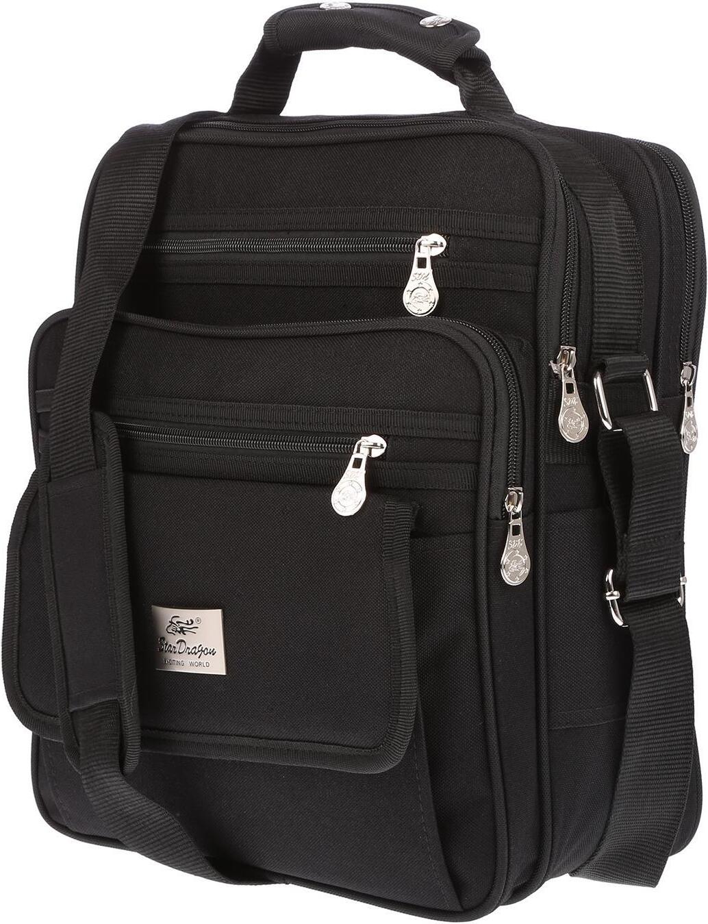 Christian Wippermann XL Große Arbeitstasche Herren Tasche Flugbegleiter Schultertasche Arbeit Schwarz