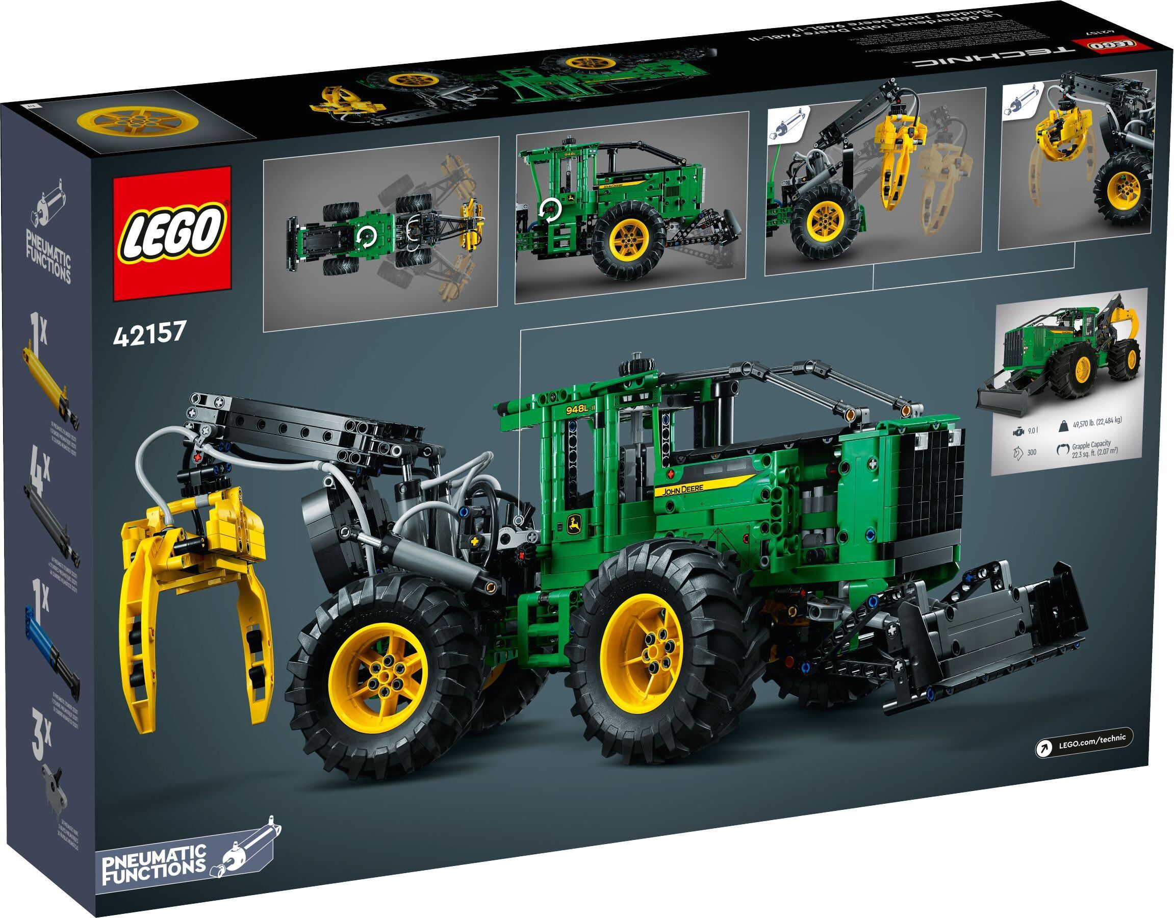 LEGO® Technic End-Of-Live Set John Deere 948L-II Skidder - 42157 NEU! Teile 1492x