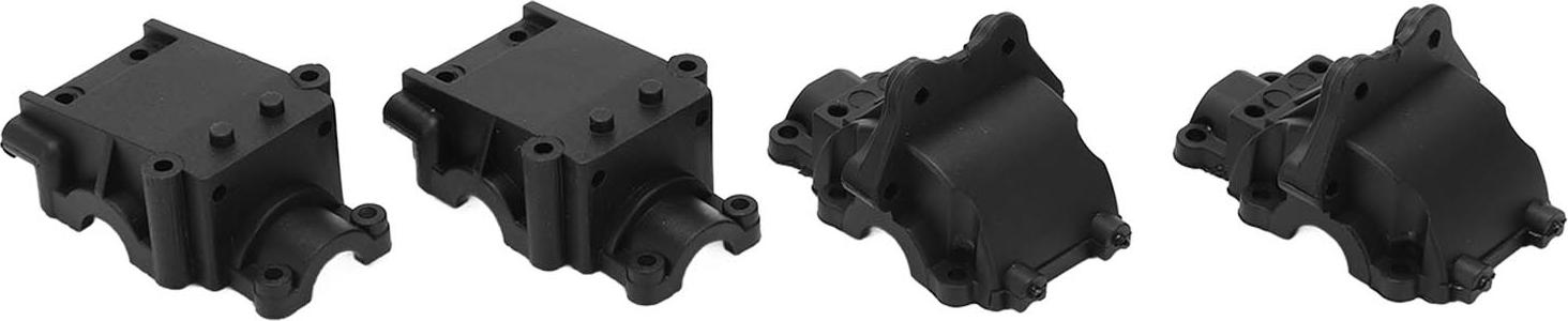 Cocosity 2 Sätze RC Car Getriebeabdeckungen Leistungssteigerung Rostfrei RC Car Waving Box für 144001 für 144002 für 124019 für 124018