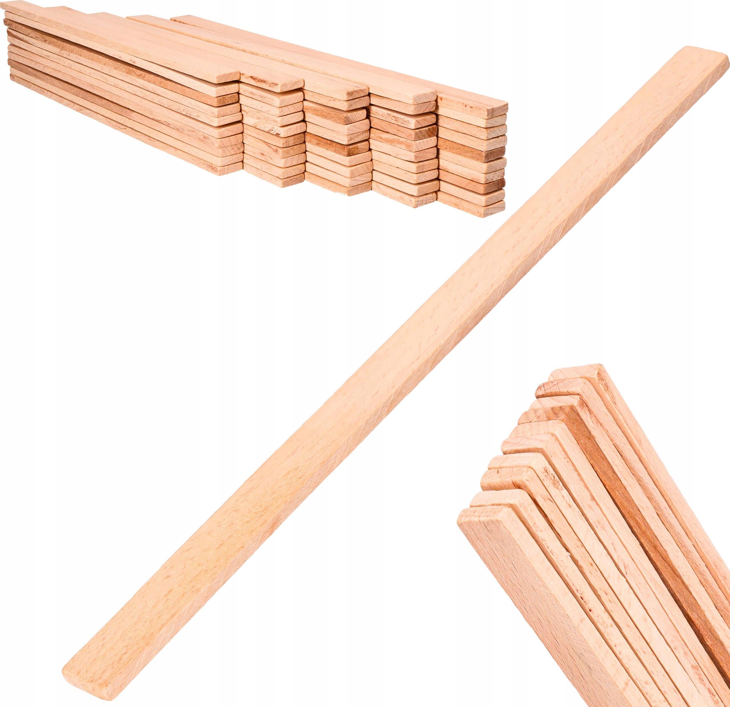 ToolSpace Farbmischer aus Holz, 30 cm (50er-Set)