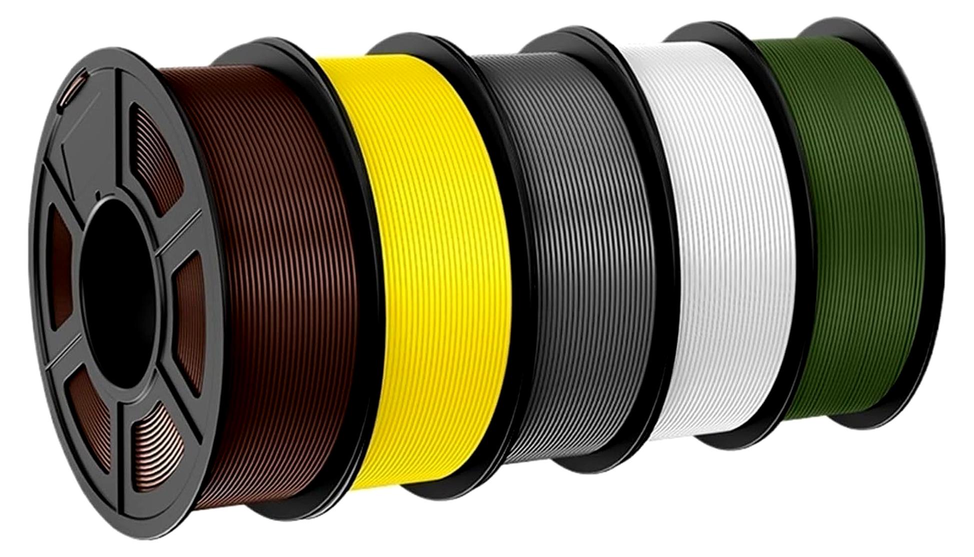 Markenlos 3D-Drucker-Filament PLA PLUS 1,75 mm 5 Rollen 3D-Druckmaterialien für 3D-Stift