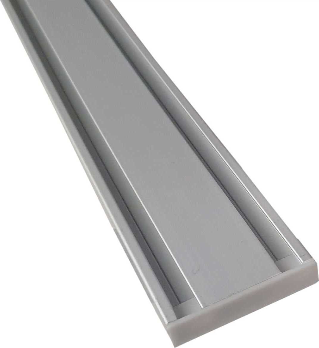 Binario per tenda per tenda, dritto, bianco, in alluminio, 60 cm