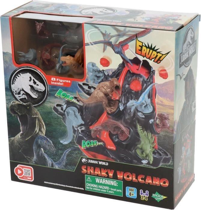 Brettspiel EPOCH GAMES Jurassic World Shaky Volcano Ausbrechender Vulkan, Dinosaurier zum Retten! EPO5054131075098