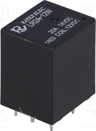 TNE 1x Relais: elektromagnetisch USpule : 12VDC 10A/14VDC LR2A-12W Elektromagnetisch _1GH_LR2A-12W