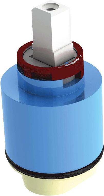 Delabie Keramikkartusche D40mm mit Druckausgleichsfunktion, m.Sockel N252