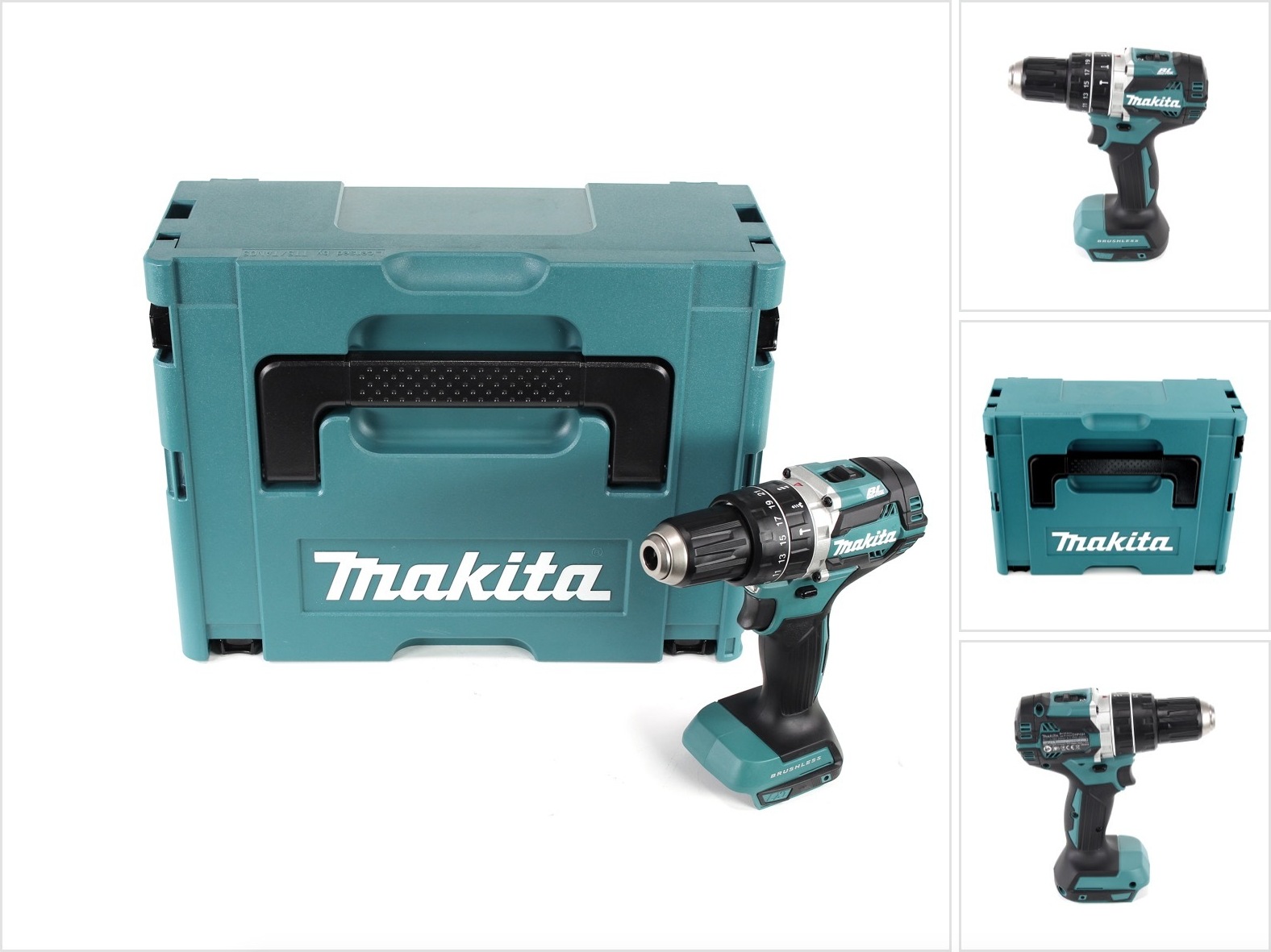 Akumulátorová príklepová vŕtačka Makita DHP 484 ZJ 18V Brushless Li-Ion v balení Makpac - bez príslušenstva