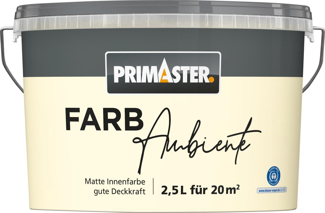 Primaster Farbambiente Wandfarbe matt perlweiß 2,5 L