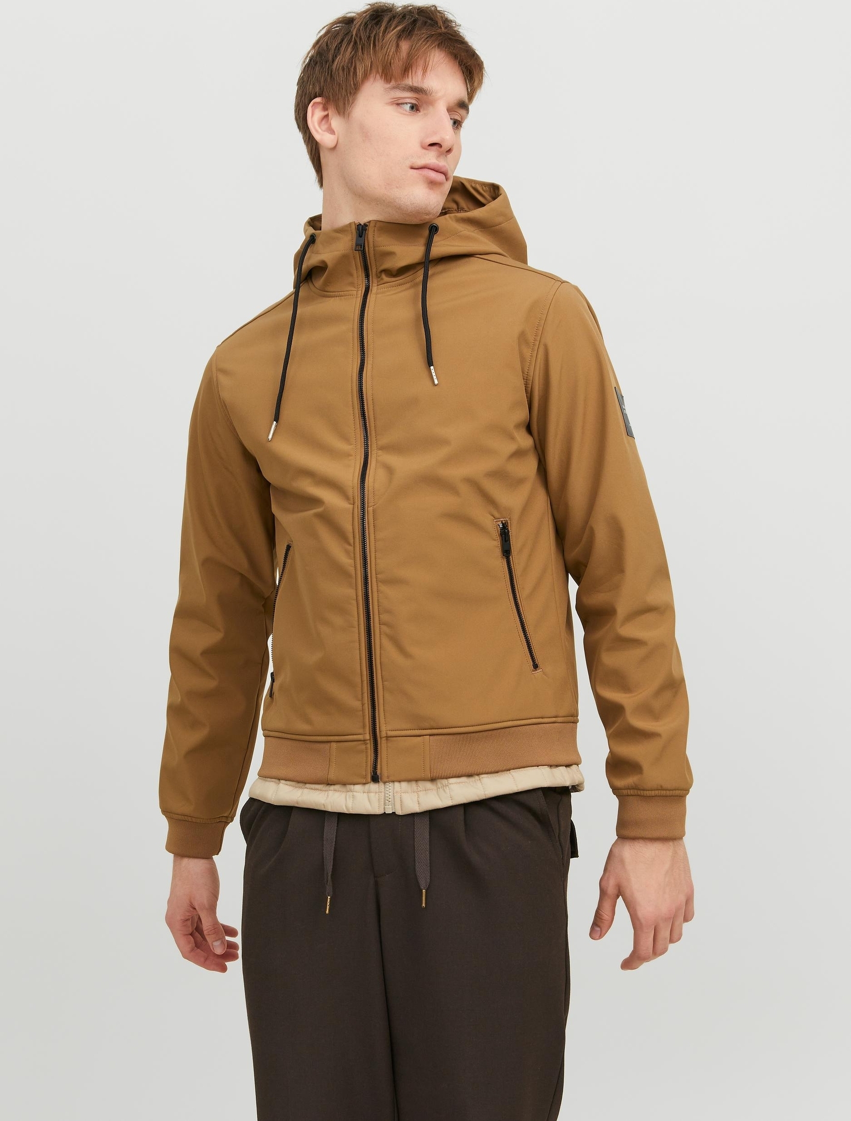 JACK & JONES Herren Softshelljacke Basic Softshell Hood JJEBASIC SOFTSHELL HOOD NOOS