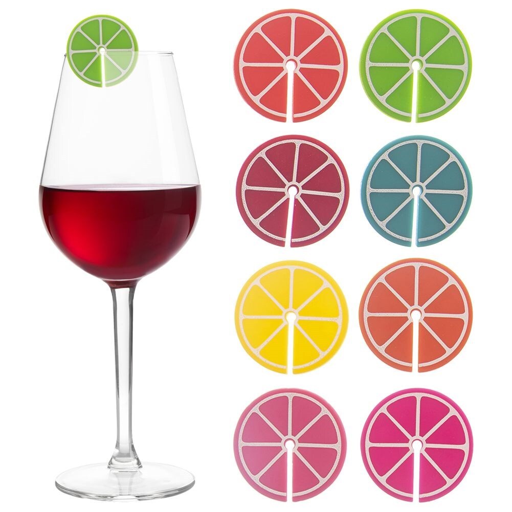 Orion Bunte Silikon-Glasmarker für Party und Identifikation 832913