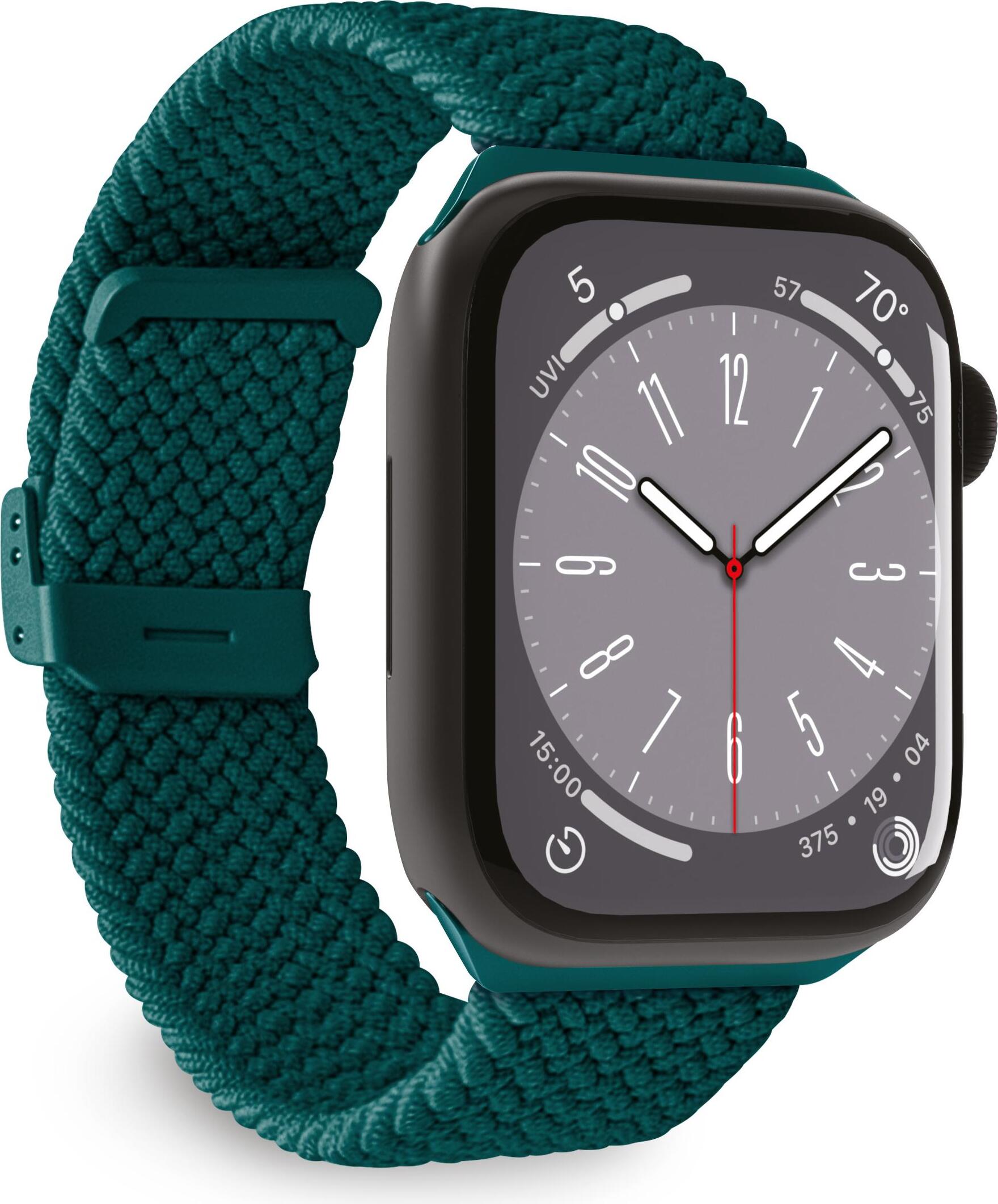 Náramok SBS LOOP pre Apple Watch 42/44/45/49 mm, tmavozelený