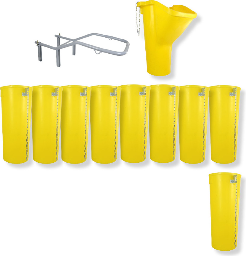 Profi Bauschuttrutsche Schuttrutsche Schuttrutschen Schuttrohr SET (11-tlg 10 m)