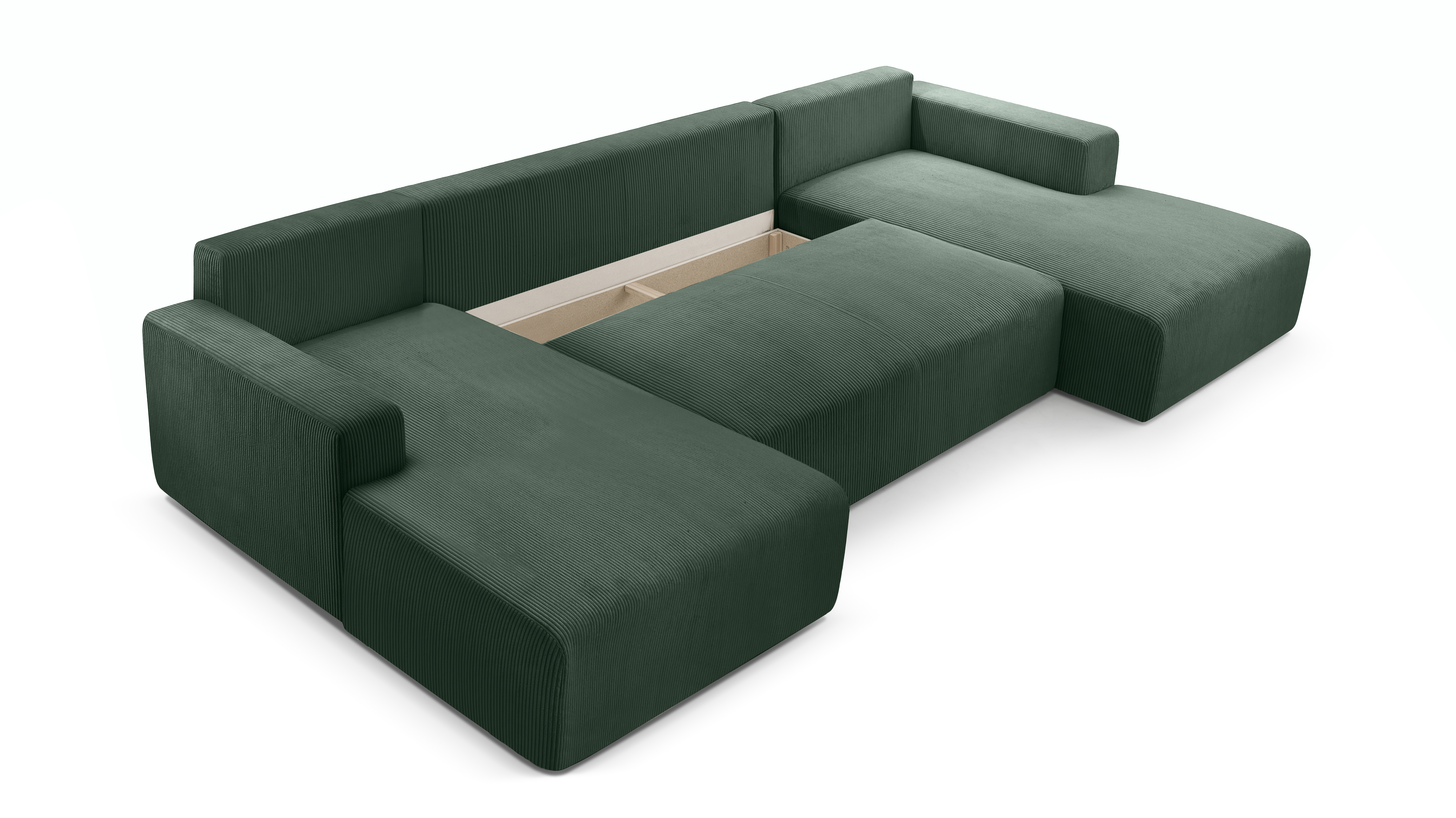 AX LIVING Sofa U Form mit Schlaffunktion Catea Wohnlandschaft 364 cm