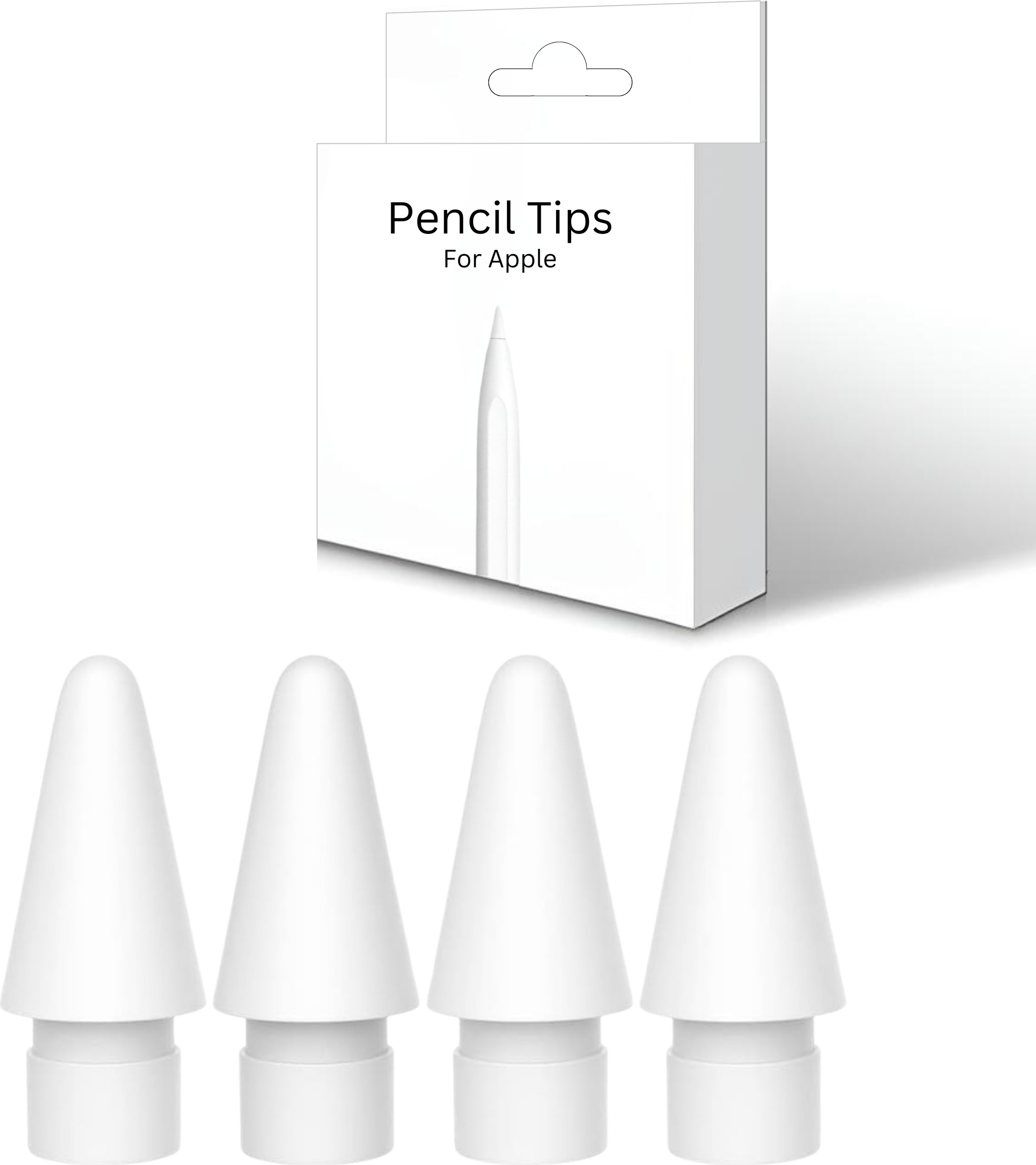 S&T Design Spitze für Apple Pencil 2. Gen. und Apple Pencil 1. Gen. Ersatzspitzen für Apple iPad Pencil Nib Tips