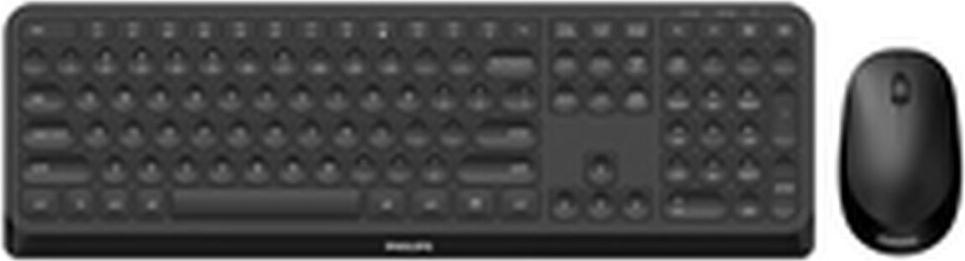 Tastatur mit Maus Philips Schwarz Qwerty US SPT6307B/16