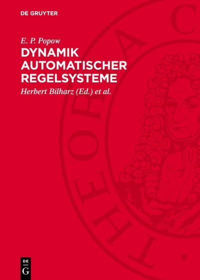 De Gruyter, De Gruyter Dynamik automatischer Regelsysteme