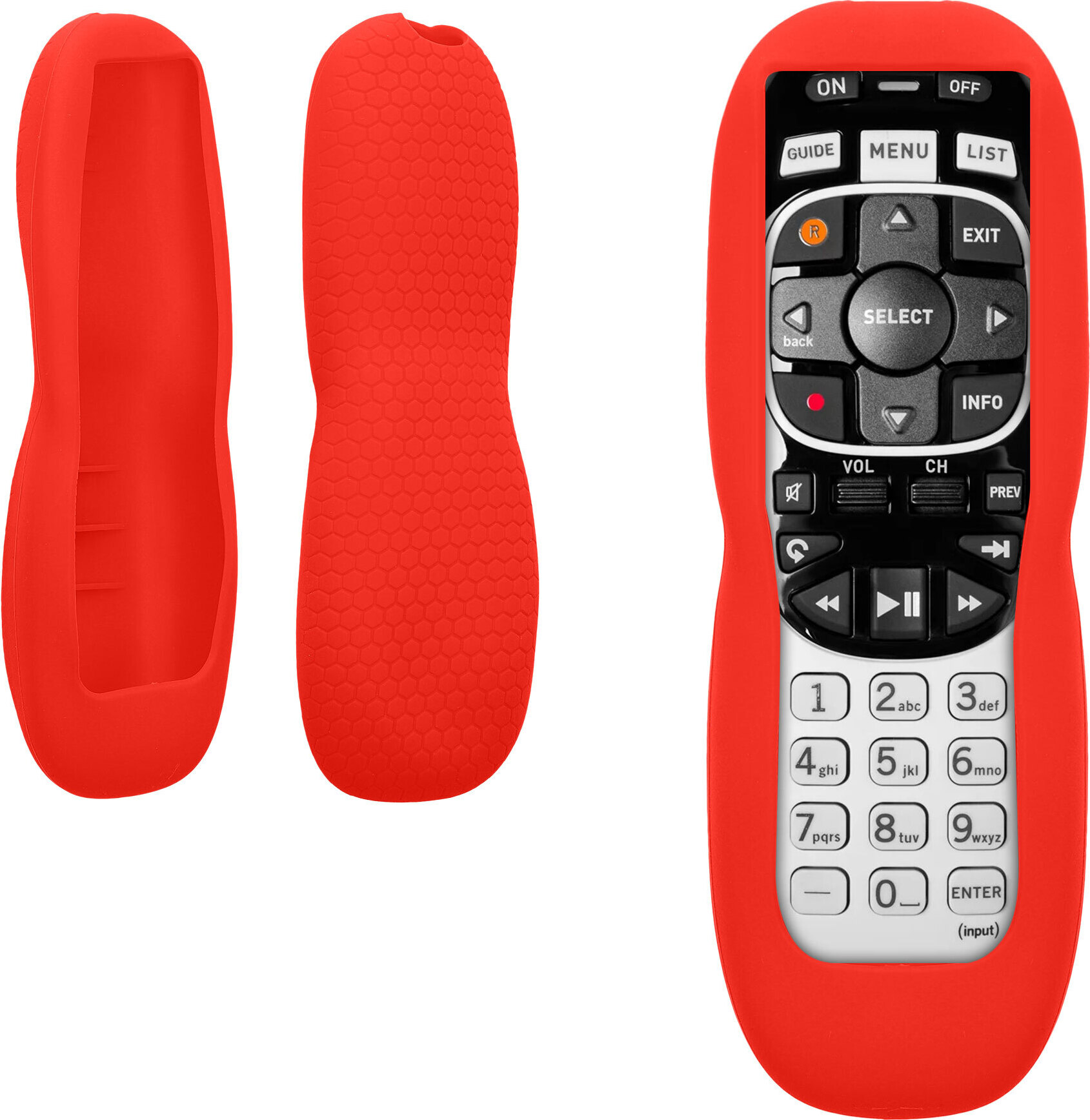 kwmobile Hülle Fernbedienung kompatibel mit DIRECTV RC73 / RC71 / RC72 Hülle - Silikon Case für TV Zubehör in Rot KWM000039WJ002C
