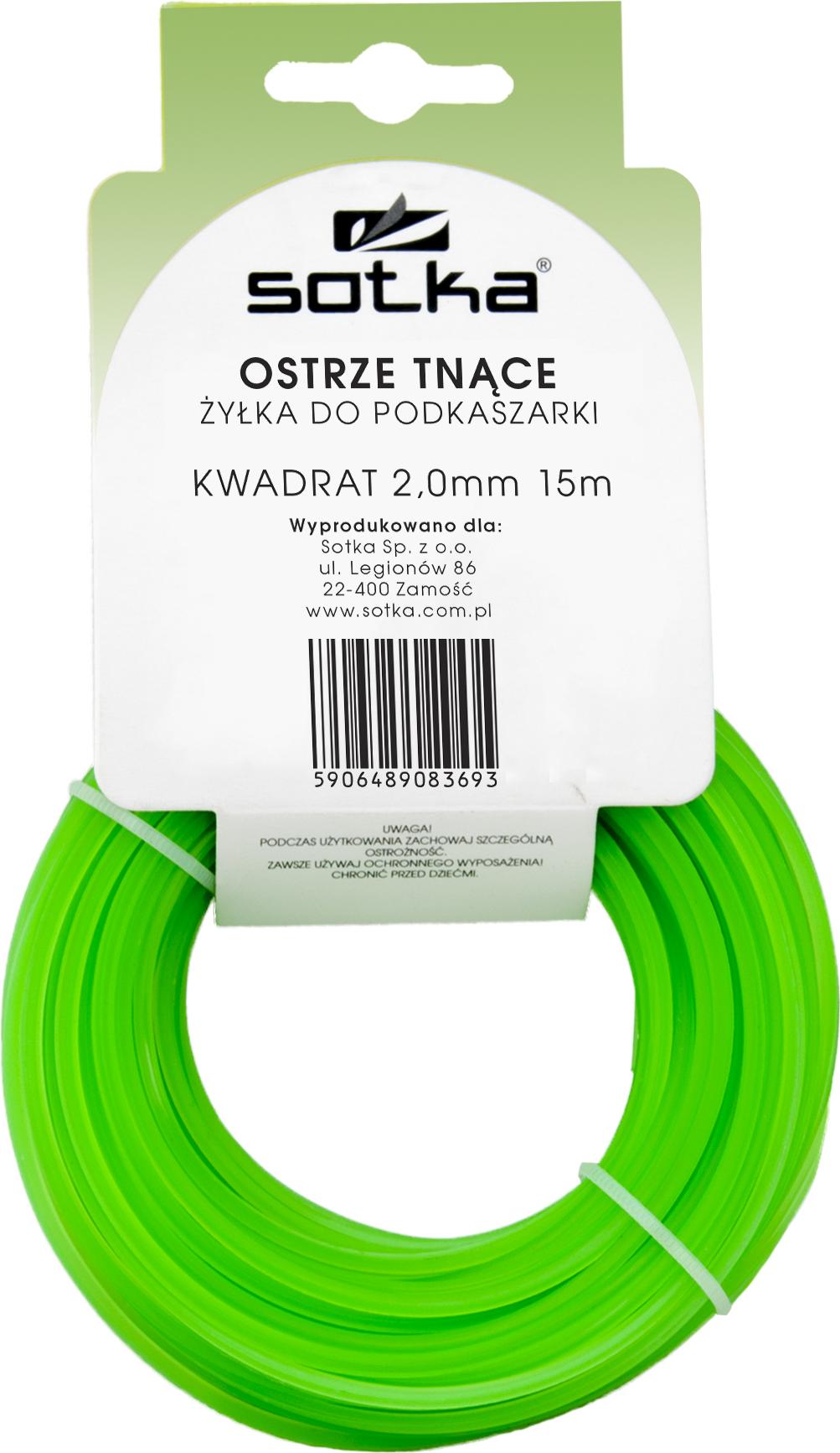 Sotka Schneidklinge 2,0 mm Vierkant 15m