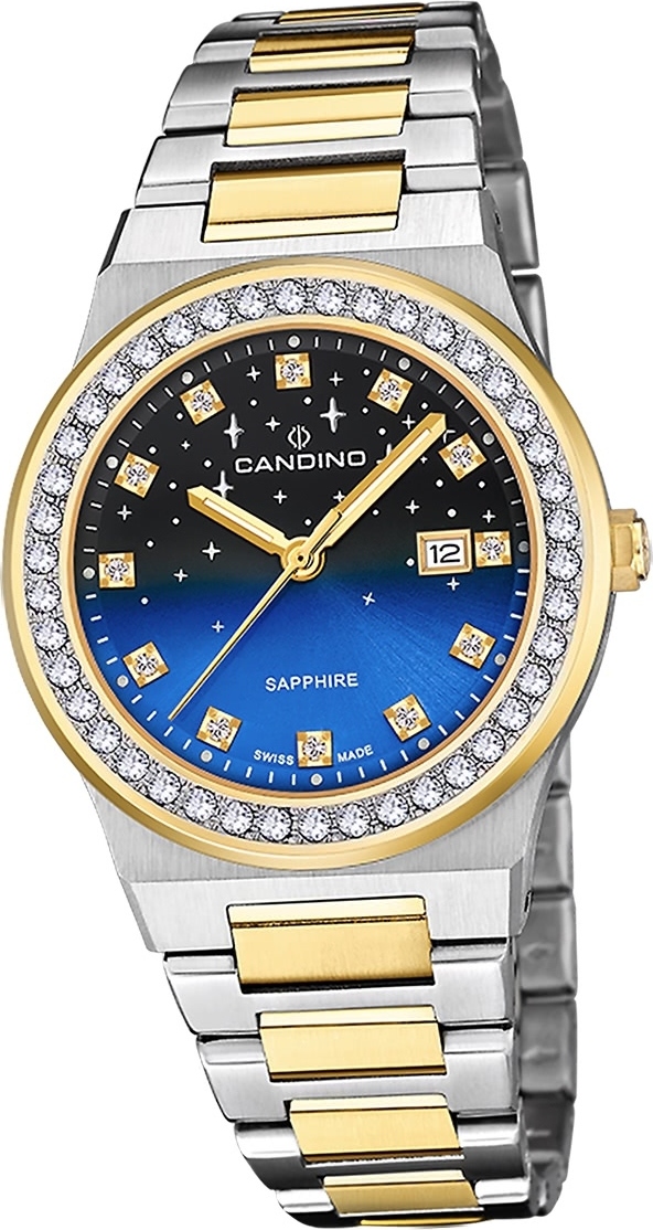Dámske hodinky Candino z nehrdzavejúcej ocele strieborno-zlaté Náramkové hodinky Candino Elegance D2UC4750/3
