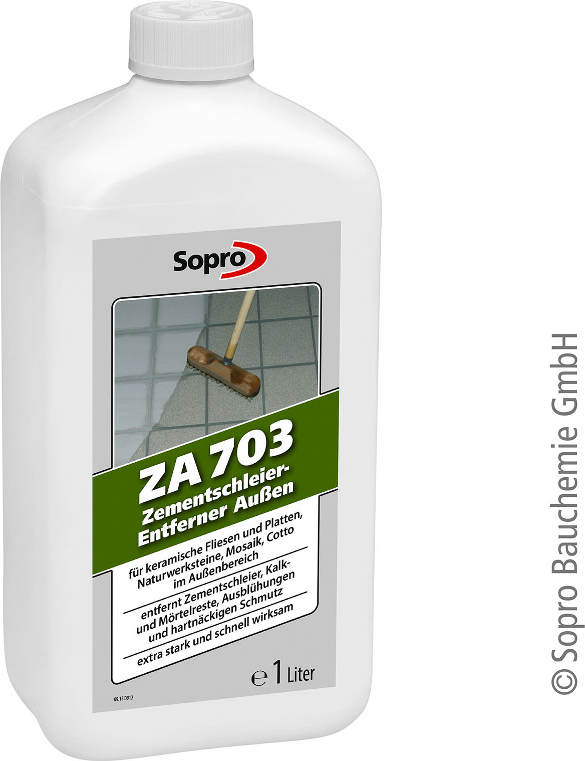 Sopro ZA 703 Zementschleier-Entferner außen 1L Flasche 70301
