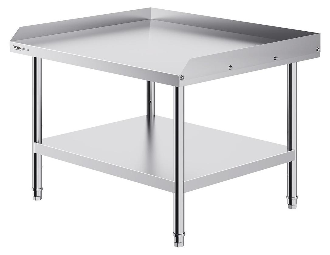 VEVOR Edelstahl-Arbeitstisch 76 x 91 cm – Professioneller Tisch für die Speisenzubereitung im Restaurant