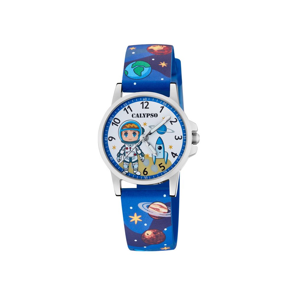 Festina Kinder Armbanduhr blau Calypso Uhr Weltall K5790/3