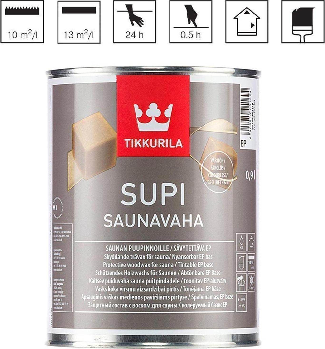 Supi Saunavaha Tikkurila Für Sauna Schutz 900 ml - Weiß