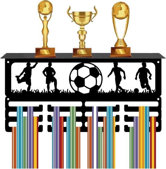 OEM Medaille houder für Fußball-Trophäen - 3-Rollen-Wandhalter mit Stoffband - für 60+ Medaillen 2026