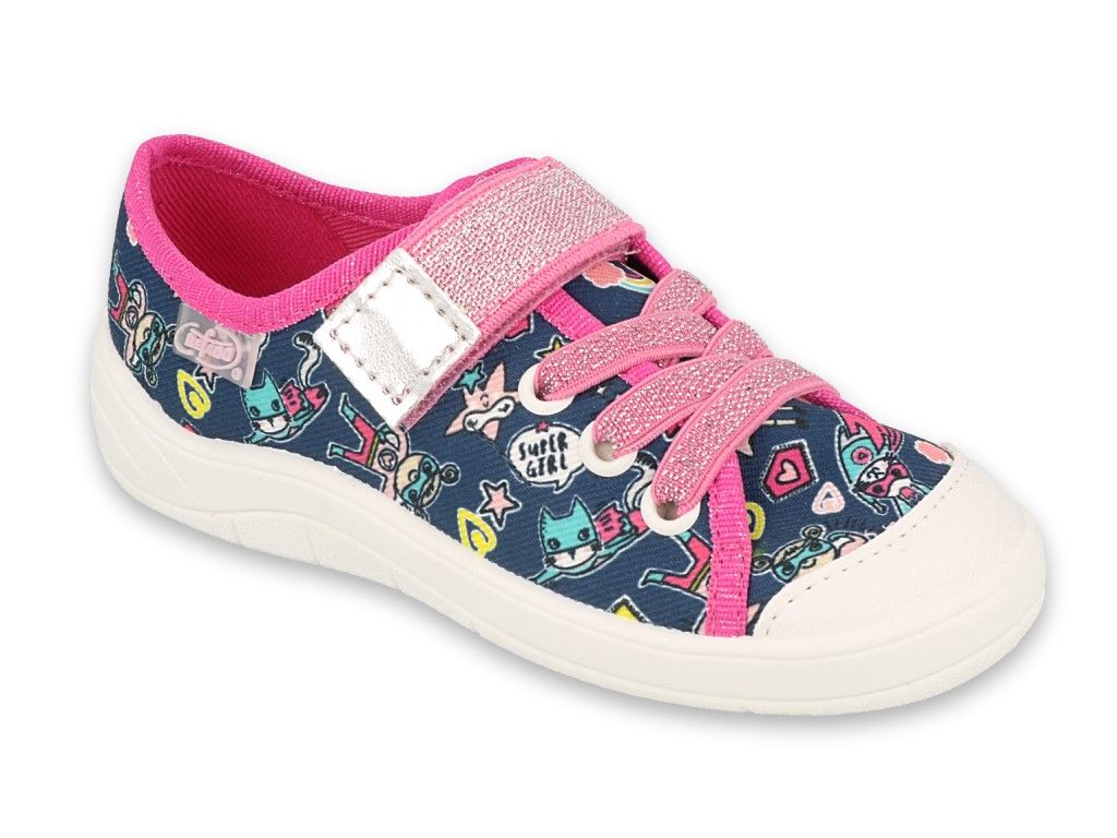 Tenisky plátenky kecky Befado Tim 251X187 supergirl, suchý zips 29