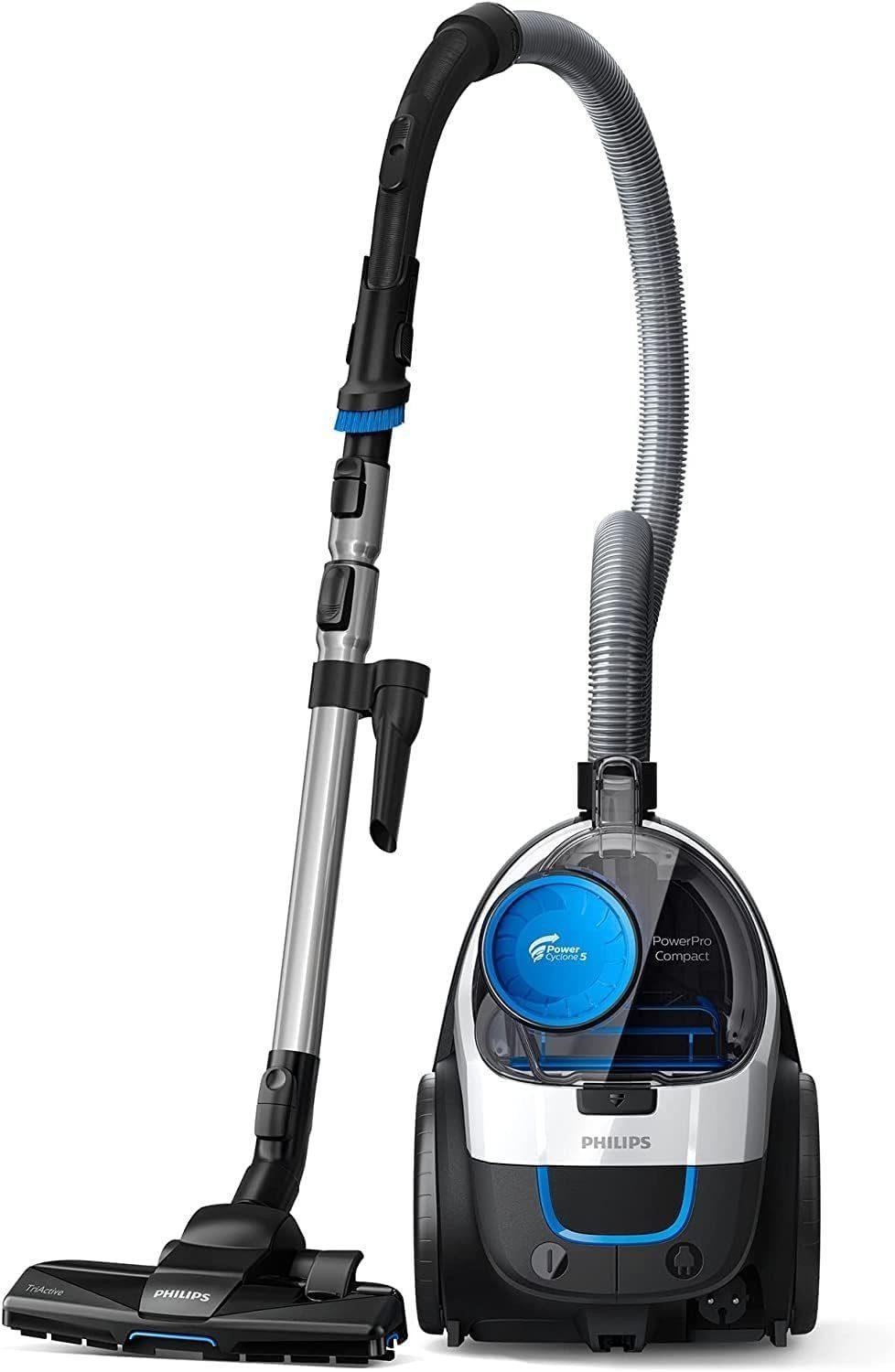 Philips Zyklon Hybrid Staubsauger Zyklon Staubsauger Zyklonstaubsauger extra stark Bodensauger, 650,00 W, Beutellos, Beutelloser Sauger, leise, 1,5 L