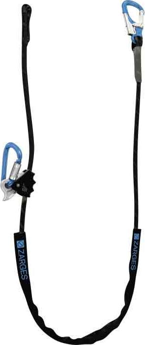 Zarges Fall Protection Verbindungsmittel Axic-WP für die Positionierung und Sicherung an Arbeitsplätzen in der Höhe Snap hook Tri-Lock Länge 3,0m 47910