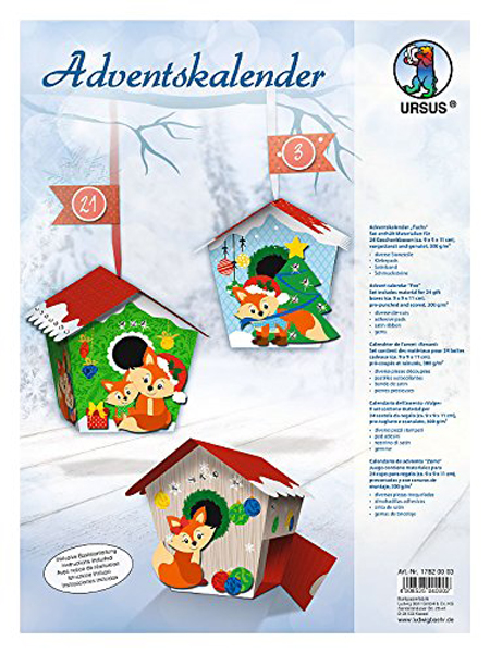 Darčekové krabičky URSUS Adventný kalendár "Líšky"