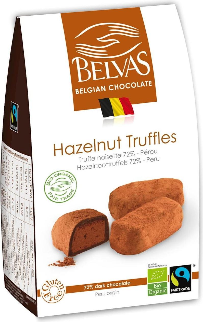 Belgische Haselnusstrffel glutenfrei fair gehandelt 100 g - BELVAS 834092
