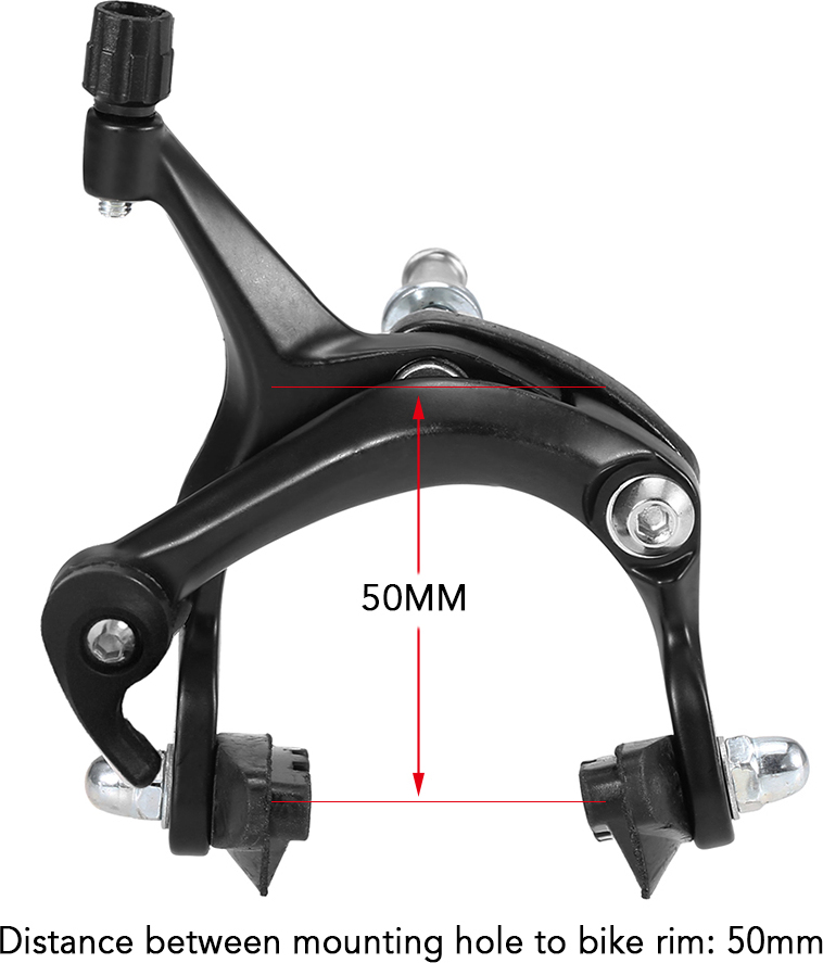 Cocosity Front / Rear Fixie Bike Brake Kit Road Bike Cruiser Brake Set Bike Caliper Brake Kit Side Pull Brake Set