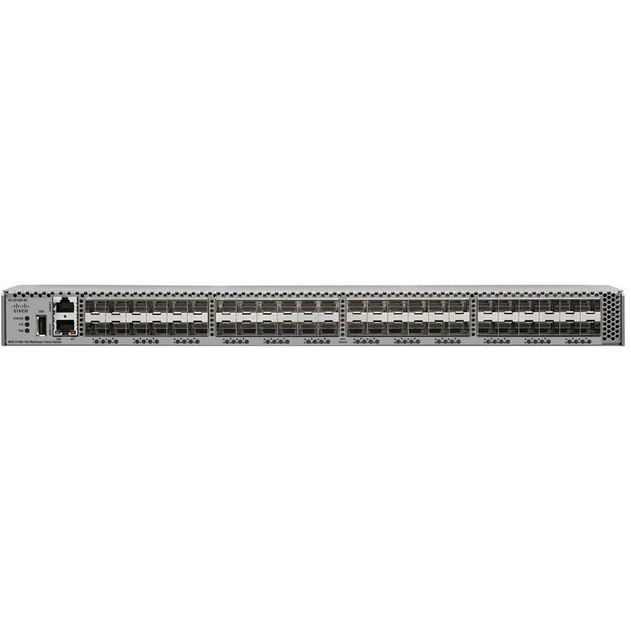 Cisco MDS 9148S - Switch - managed - 48 x 16Gb Fibre Channel SFP+ - Luftstrom von hinten nach vorne - an Rack montierbar DS-C9148S-48PK9