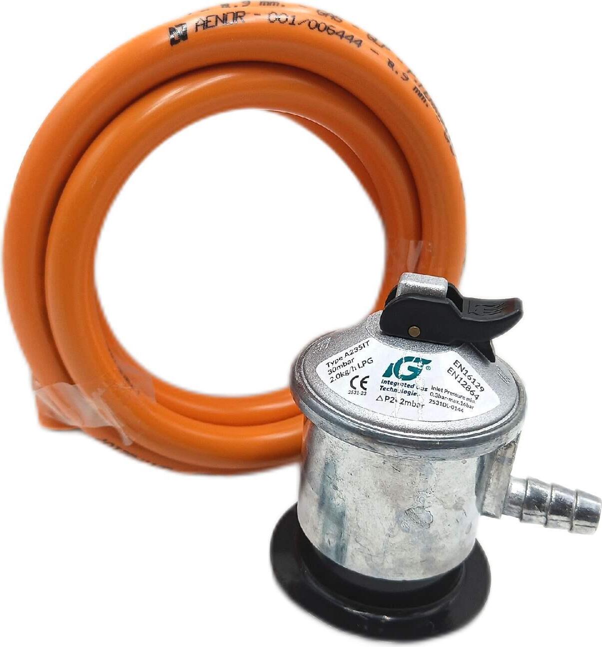 Sex and Mischief S&M Regulator-Kit 1,5 Meter Butangas Regulator Kit Ø 9mm Camping