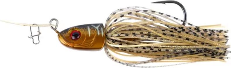 SHIMANO Lure Yasei Chit Chat Chatter, Chatterbait, Brown Gold Tiger, LUYASCCC13BGT